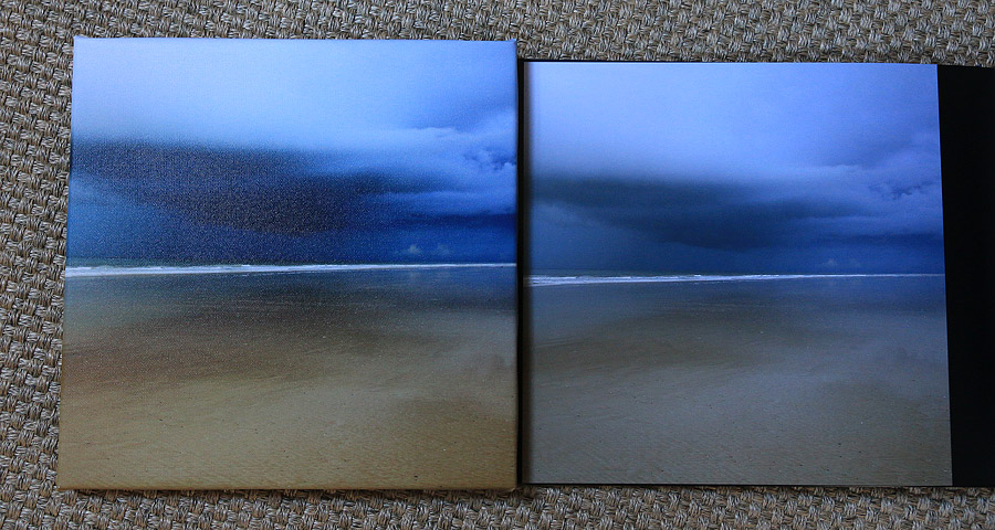 Comparaison de la toile-photo avec le livre-photo Cewe