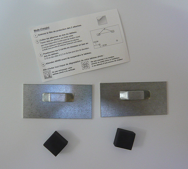 Fixations du tableau alu Photoweb