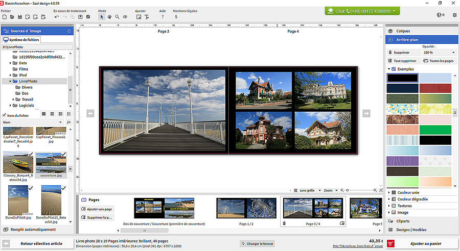 Logiciel de cration du livre-photo Saal Digital