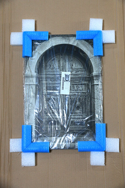 L'intrieur du colis des tableaux alu Zor