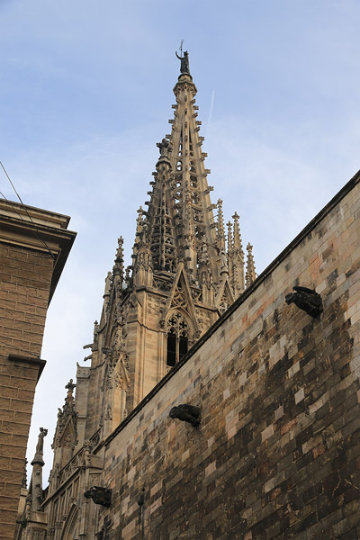 Clocher de la cathdrale de Barcelone