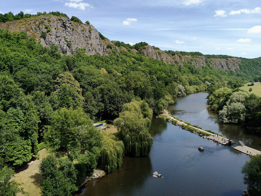 Vue depuis le viaduc de la Lande