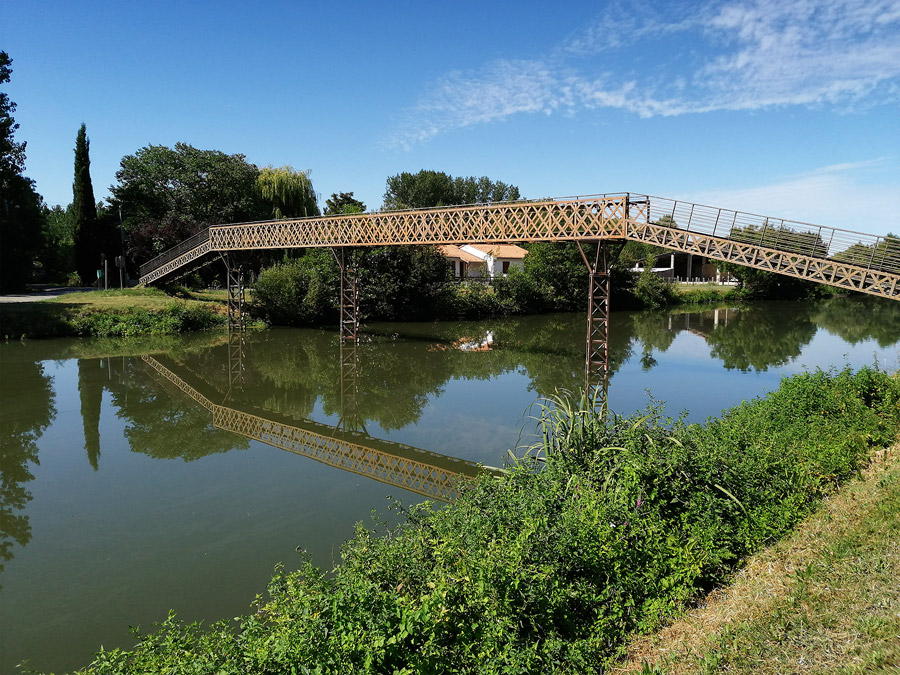 La passerelle du Mazeau, entre Charente-Maritime et Vende