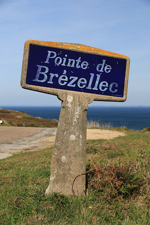 Panneau annonant la Pointe de Brzellec