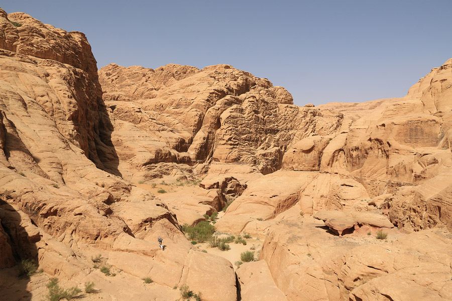 Dans les gorges du Wadi Rum