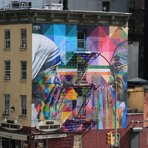 Fresque dans le quartier de Chelsea