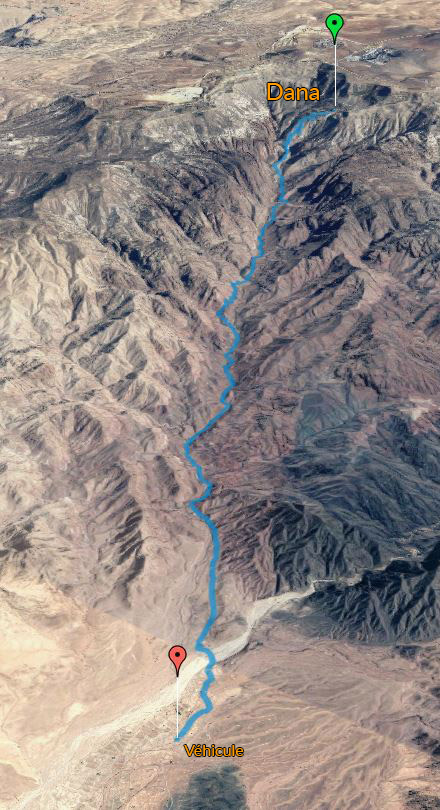 Trac de notre premier jour de randonne