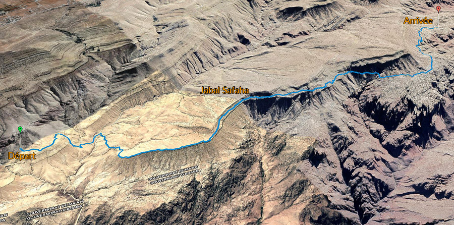 Trac de notre troisime jour de randonne