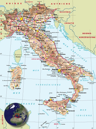 Carte Italie