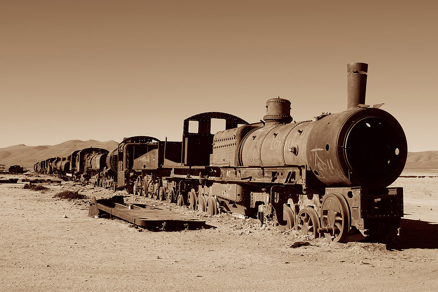 Cimetire de locomotives d'Uyuni