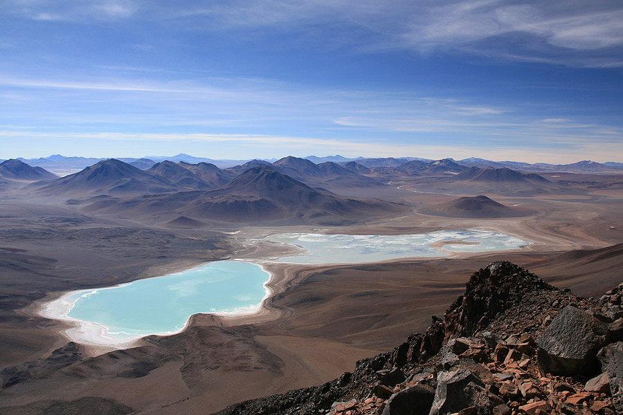 La Laguna Verde vue depuis le Licancabur