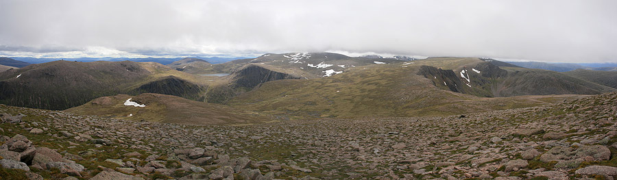 Vue depuis le point culminant des Cairngorms