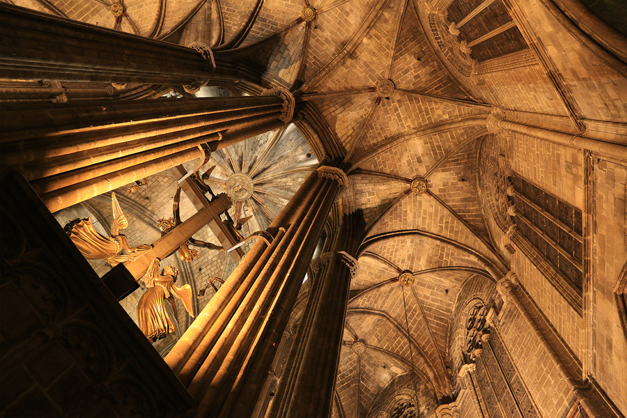 Dans la cathdrale de Barcelone
