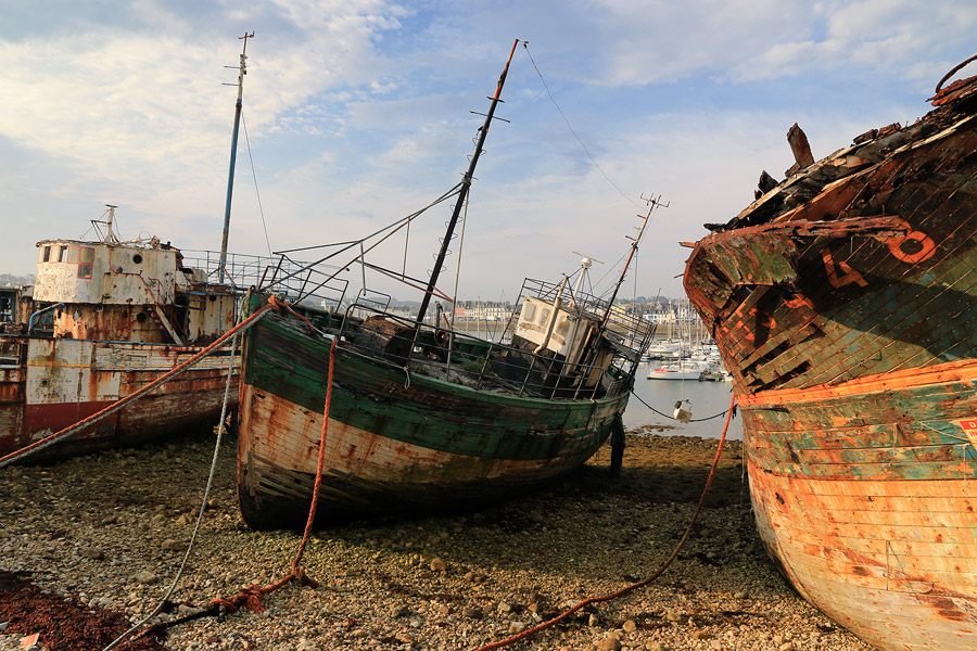 Le cimetire de bateaux de Camaret