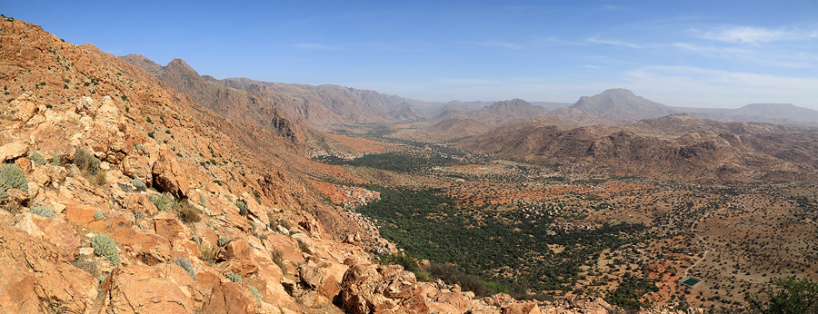 Vue panoramique sur la valle d'Ammelne