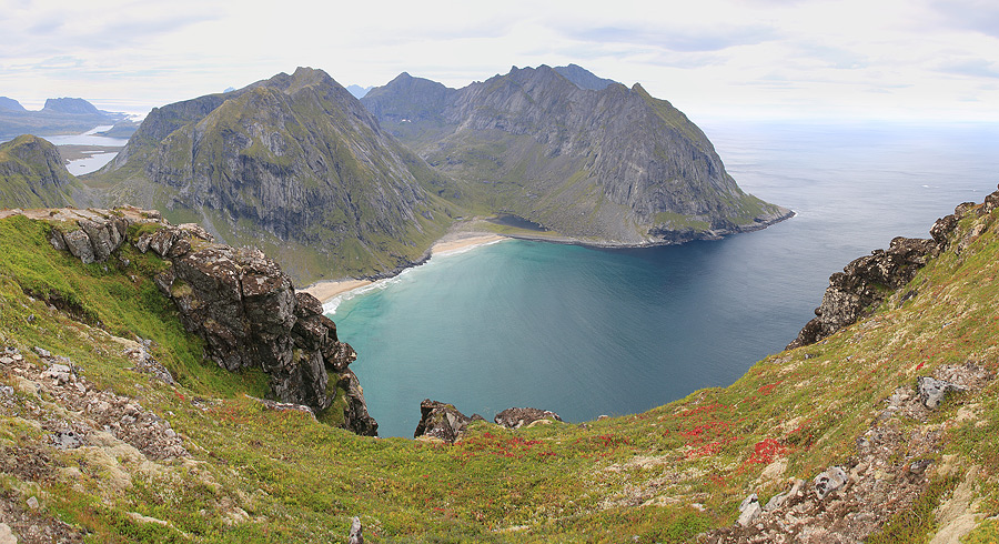 Kvalvika, la plage de la Baleine