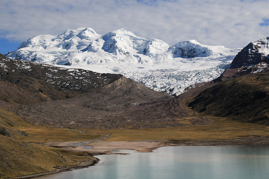 Les neiges du Chumpi au bout de la laguna Sibinacocha