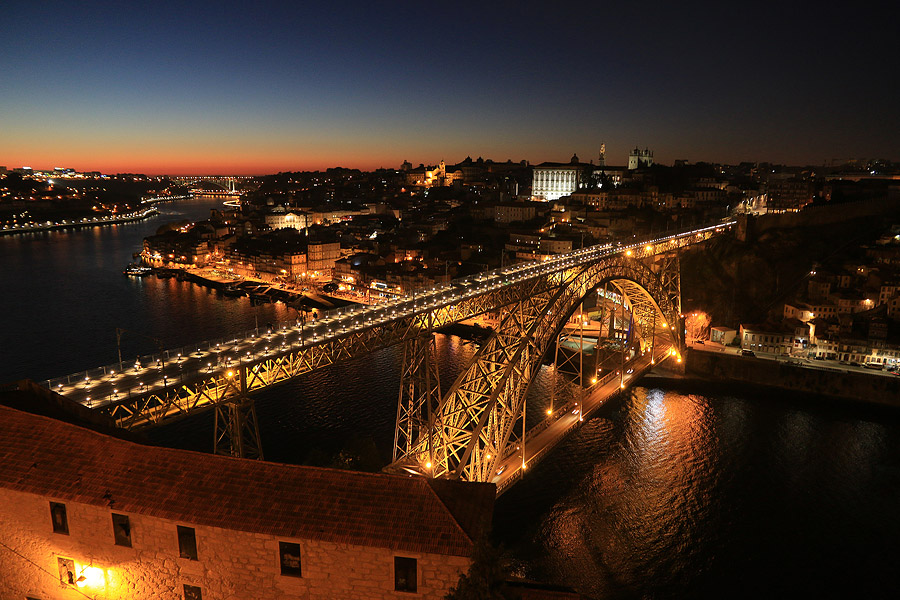 Coucher de soleil sur Porto