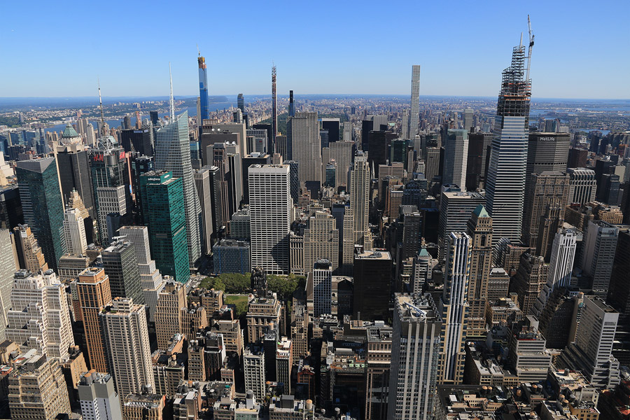 Vue sur New York depuis l'Empire State Building