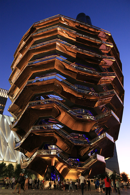 Le Vessel, superbe au soleil couchant