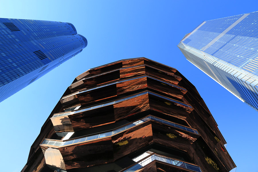 Le Vessel dans le nouveau quartier d'Hudson Yards